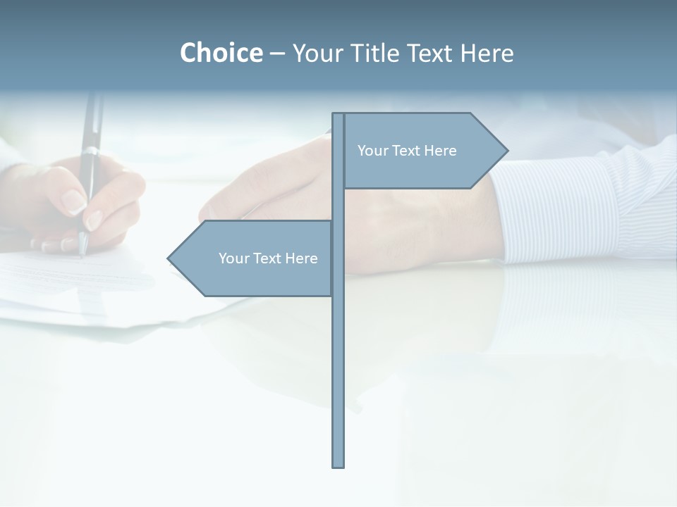 Paper Colleague Ballpoint PowerPoint Template