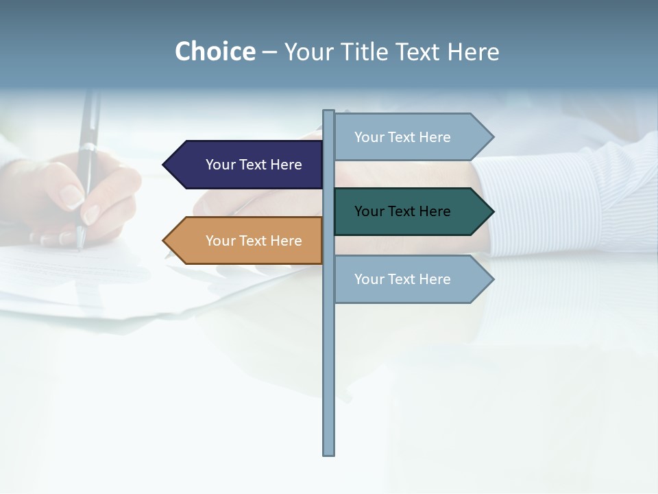 Paper Colleague Ballpoint PowerPoint Template