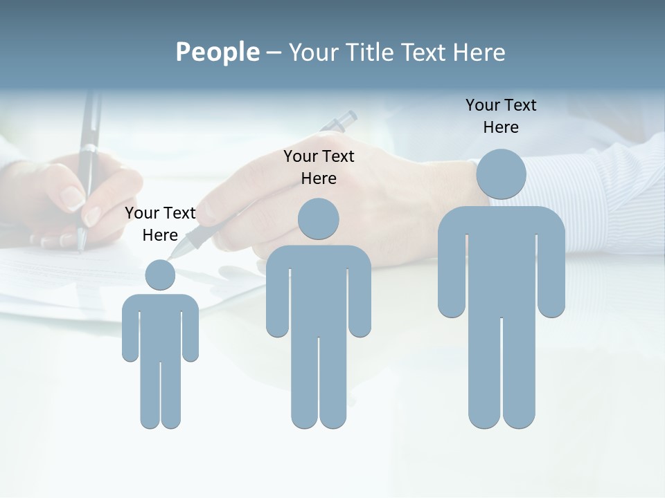 Paper Colleague Ballpoint PowerPoint Template