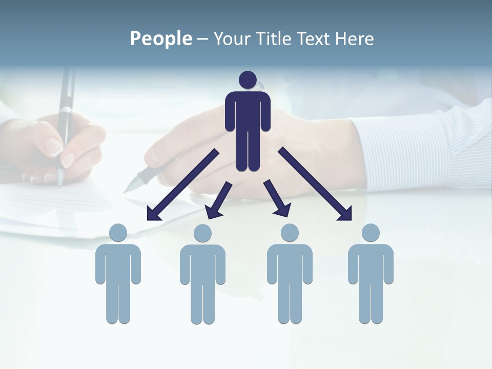 Paper Colleague Ballpoint PowerPoint Template