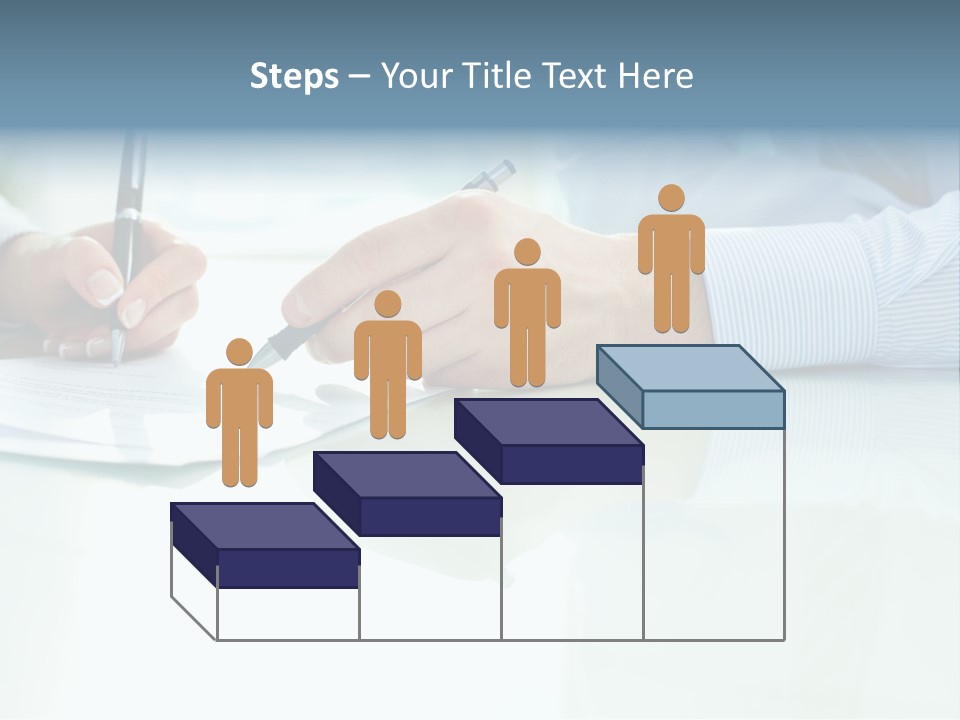 Paper Colleague Ballpoint PowerPoint Template