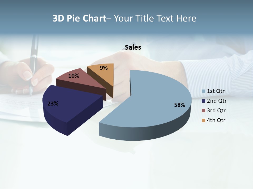 Paper Colleague Ballpoint PowerPoint Template