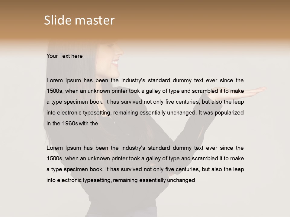 Charming Female Studio PowerPoint Template