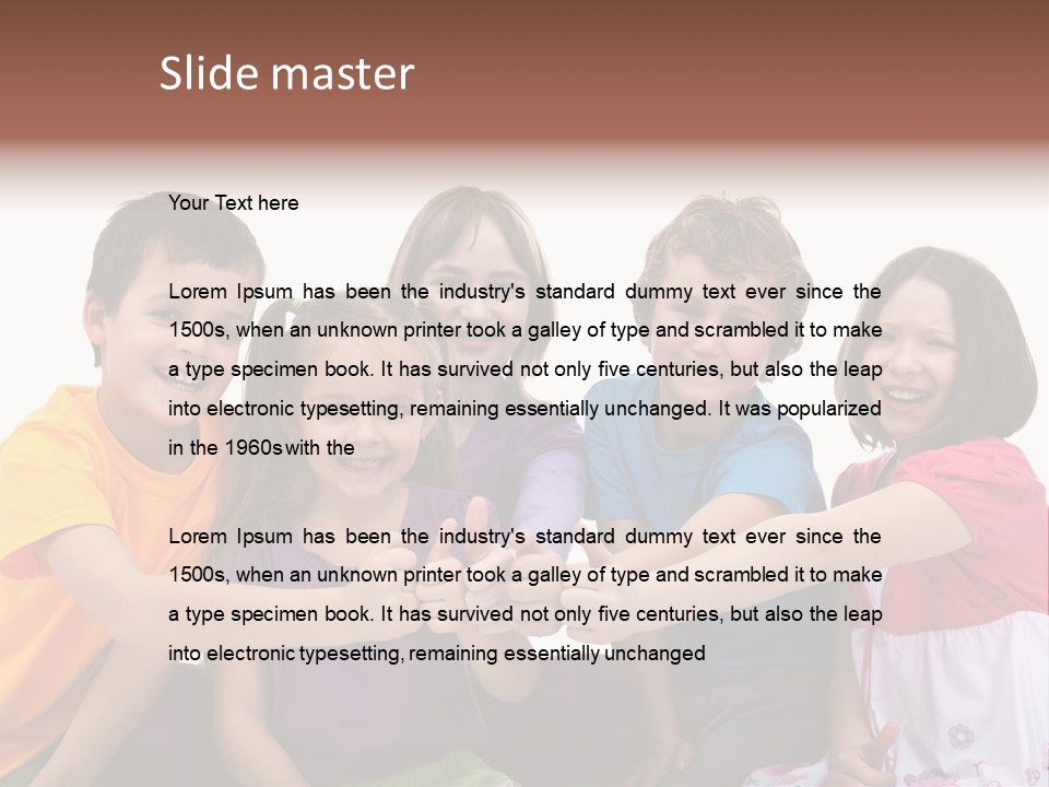 Kid Pretty Together PowerPoint Template