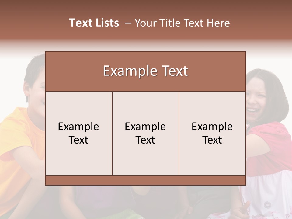 Kid Pretty Together PowerPoint Template