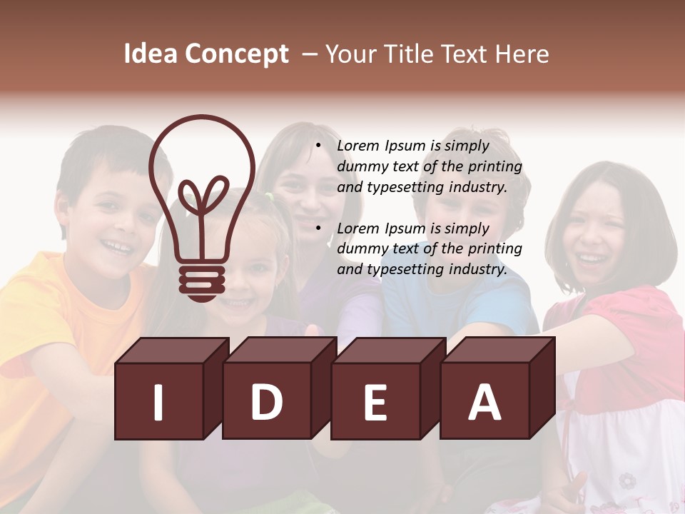 Kid Pretty Together PowerPoint Template