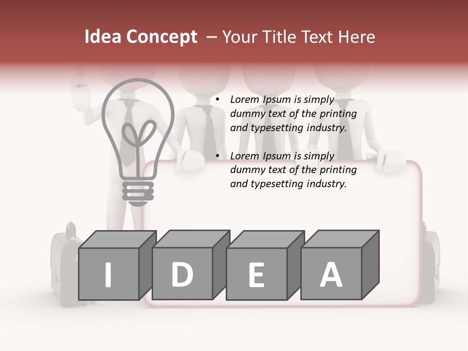Message Idea Paper PowerPoint Template