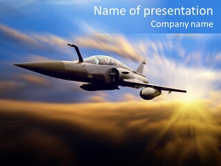 Falcon Airshow Gravity PowerPoint Template