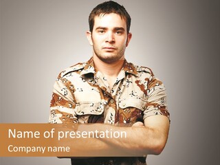 Combat Power Iraq PowerPoint Template