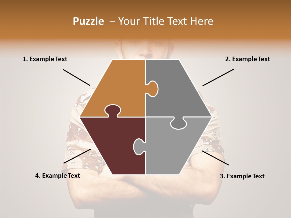 Combat Power Iraq PowerPoint Template
