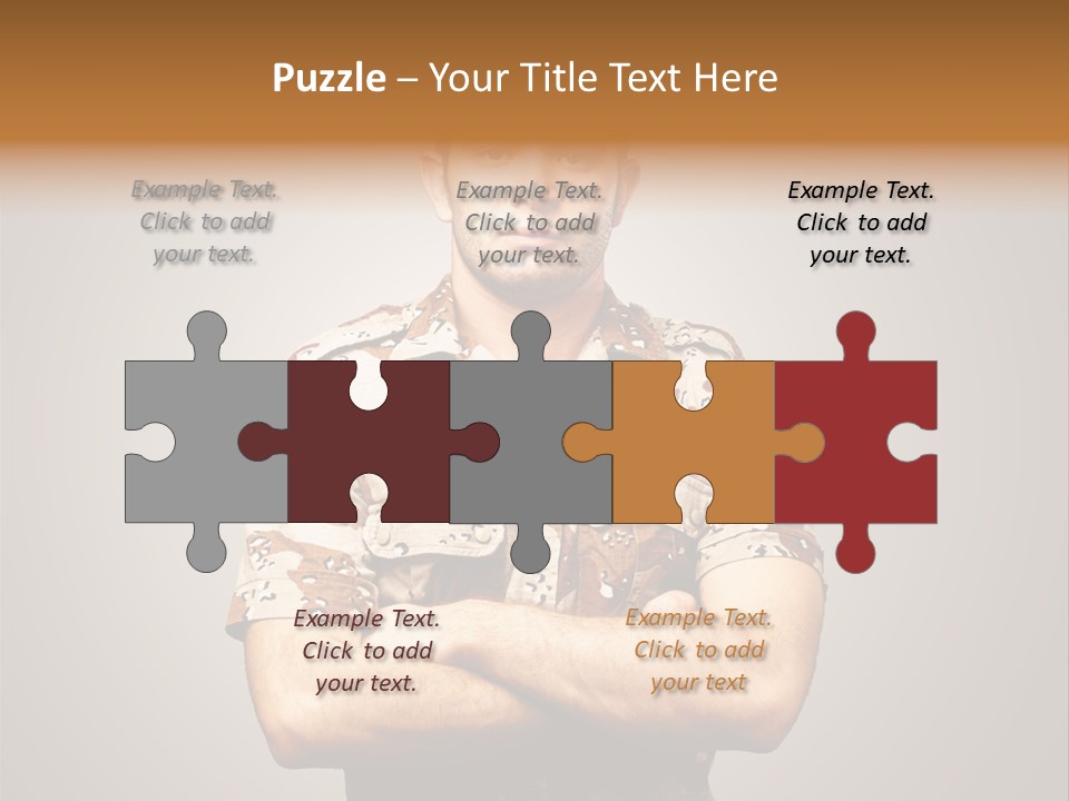 Combat Power Iraq PowerPoint Template