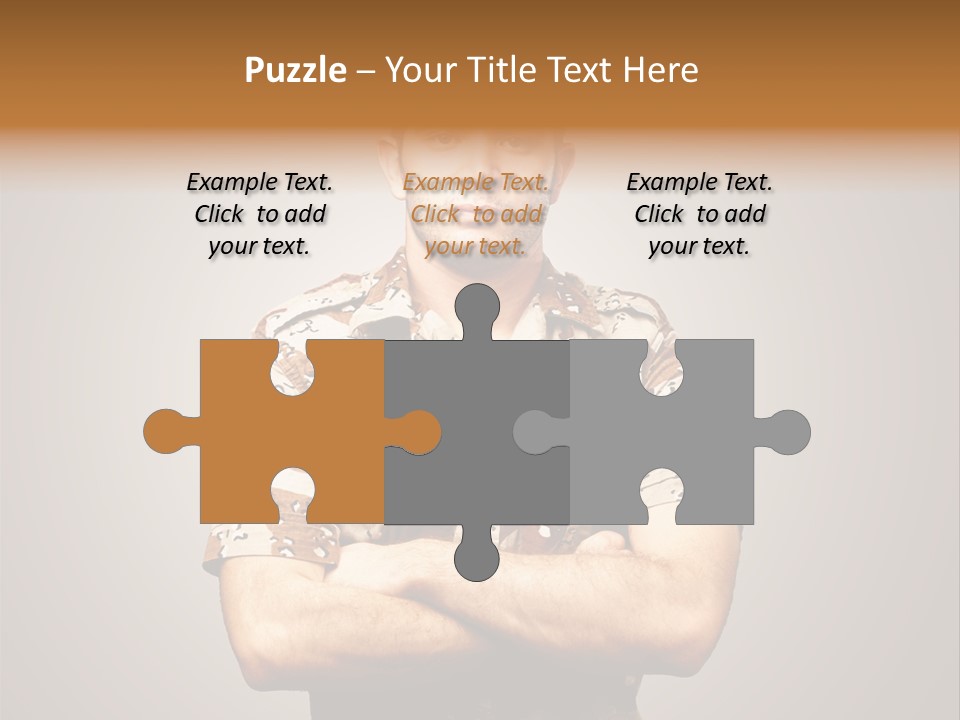 Combat Power Iraq PowerPoint Template