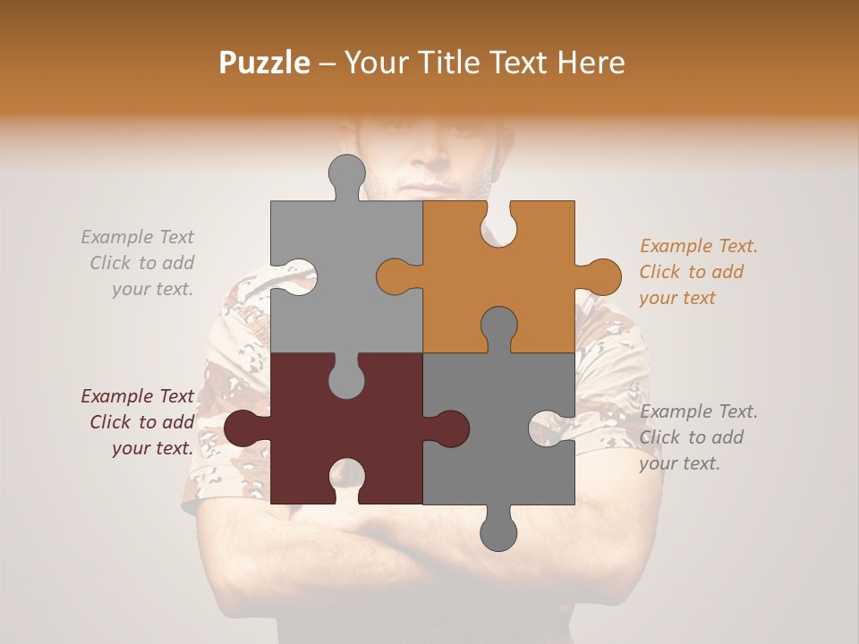 Combat Power Iraq PowerPoint Template