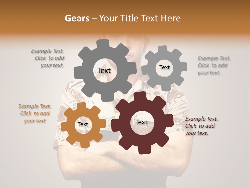 Combat Power Iraq PowerPoint Template