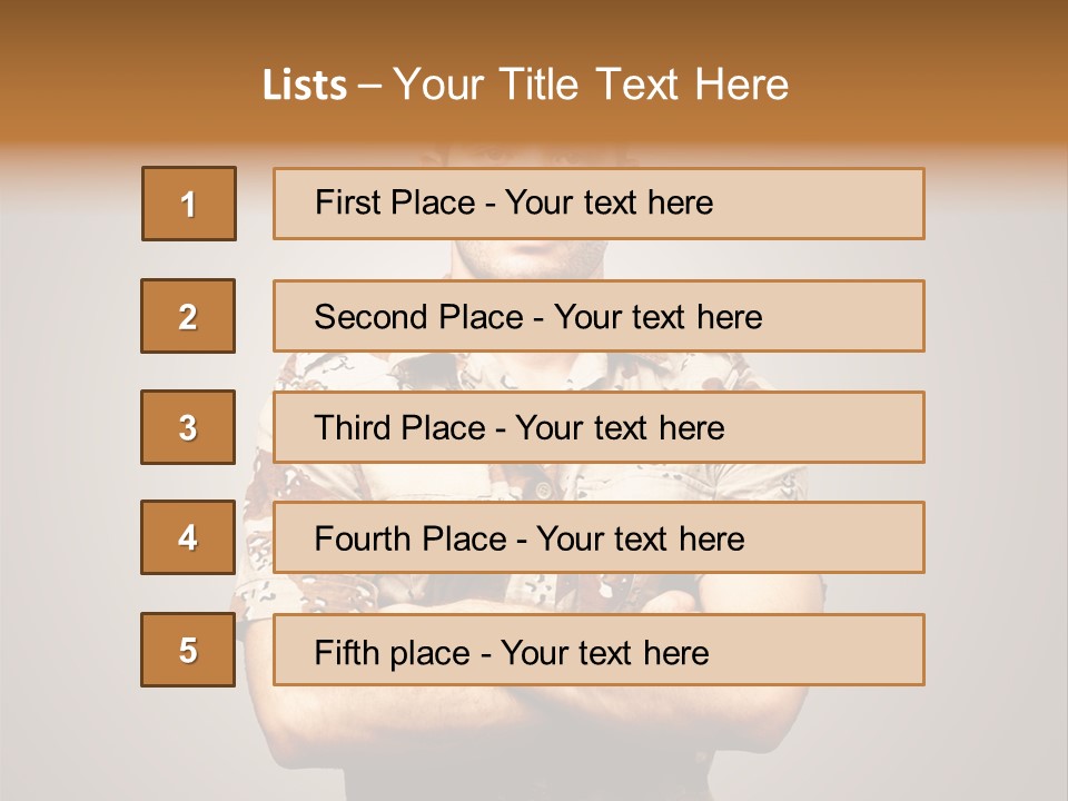 Combat Power Iraq PowerPoint Template