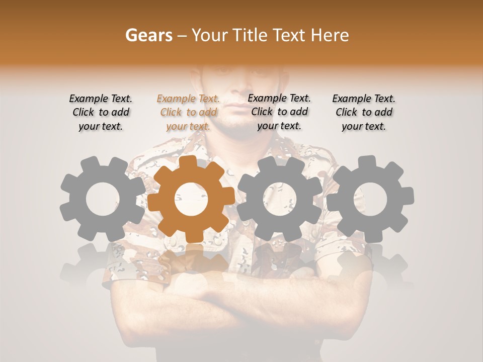 Combat Power Iraq PowerPoint Template