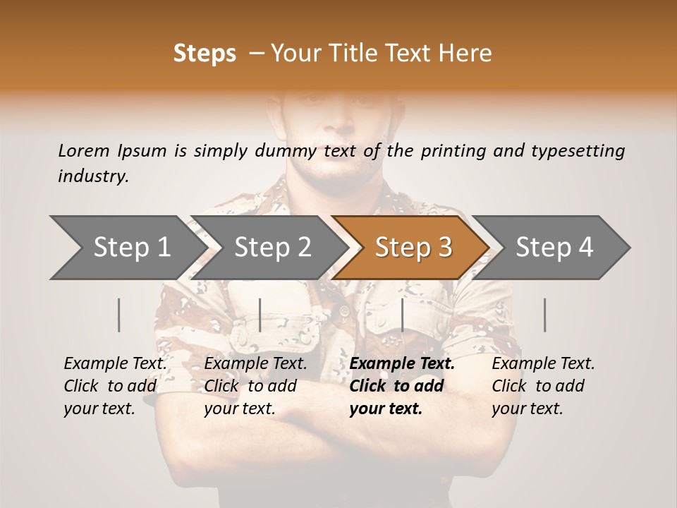 Combat Power Iraq PowerPoint Template