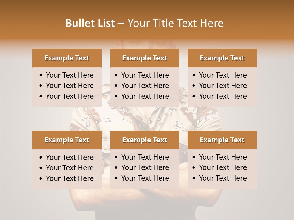 Combat Power Iraq PowerPoint Template