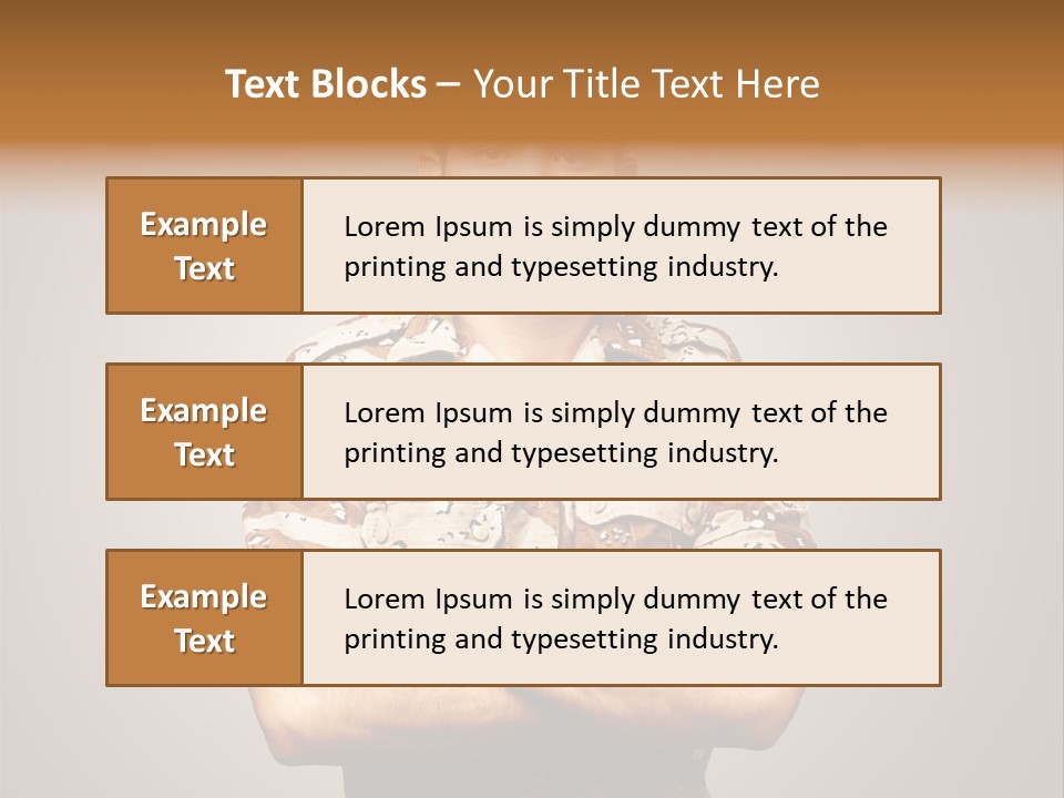 Combat Power Iraq PowerPoint Template
