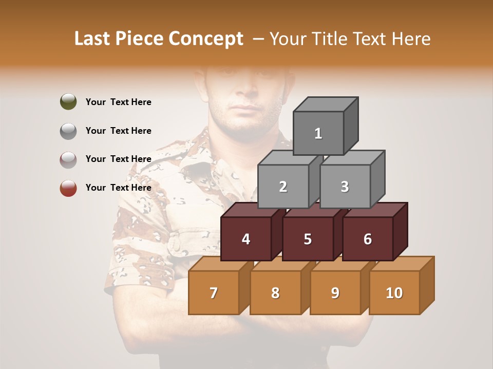 Combat Power Iraq PowerPoint Template