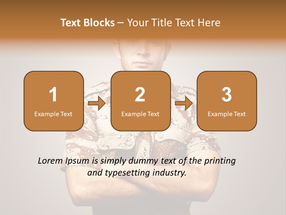 Combat Power Iraq PowerPoint Template
