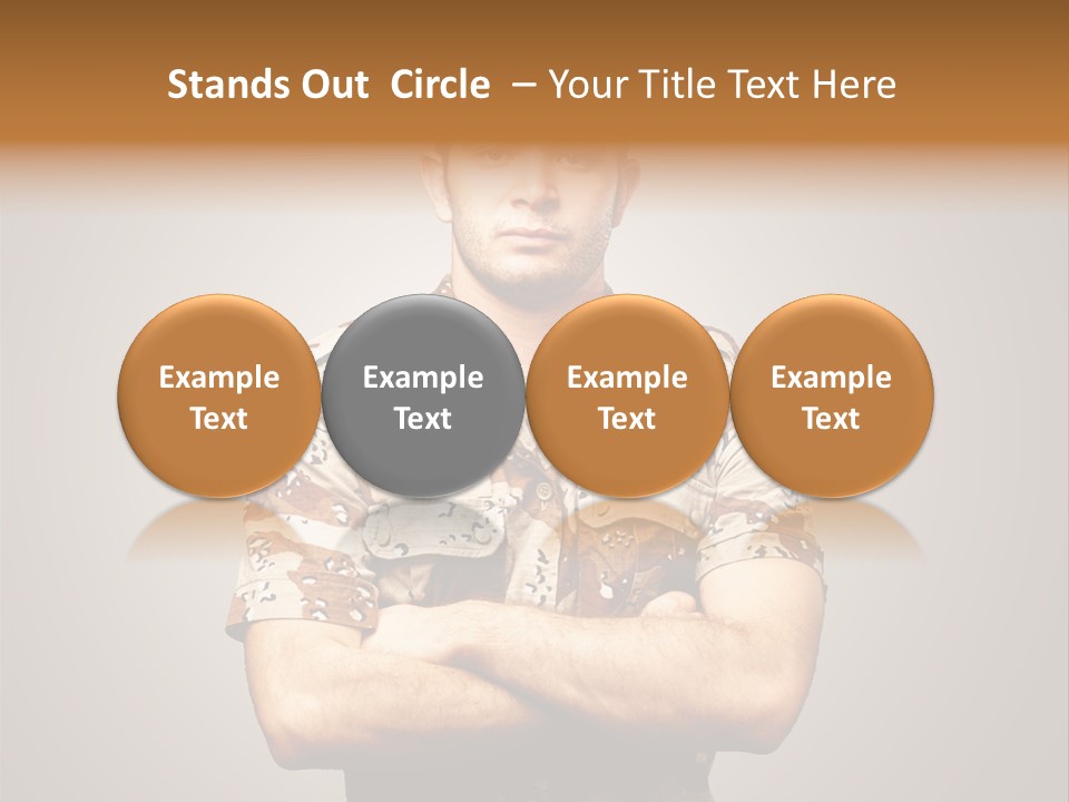Combat Power Iraq PowerPoint Template