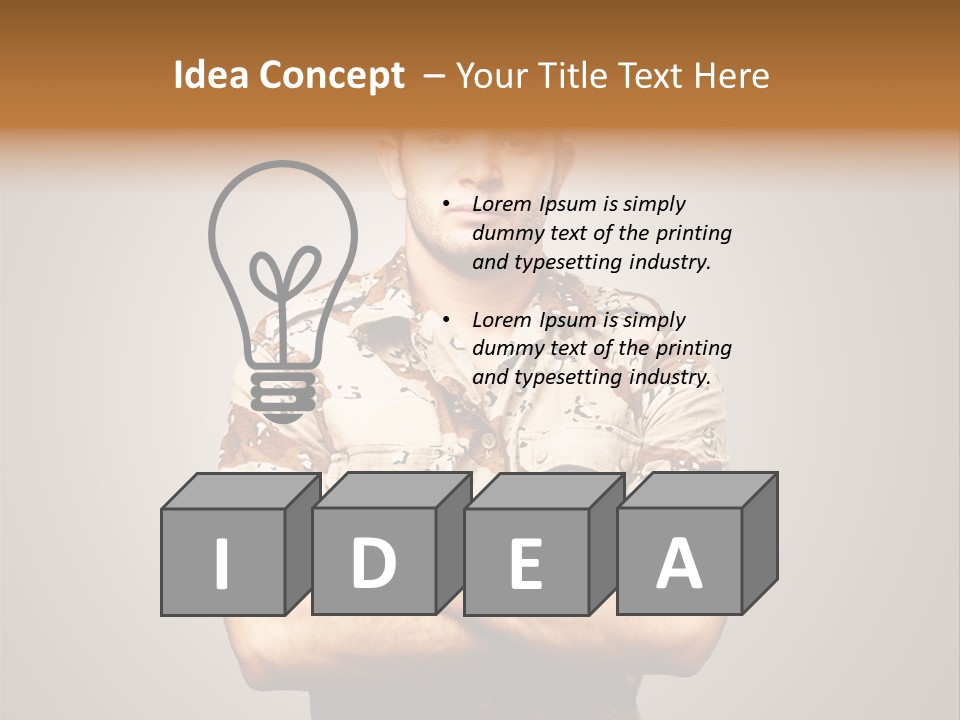 Combat Power Iraq PowerPoint Template