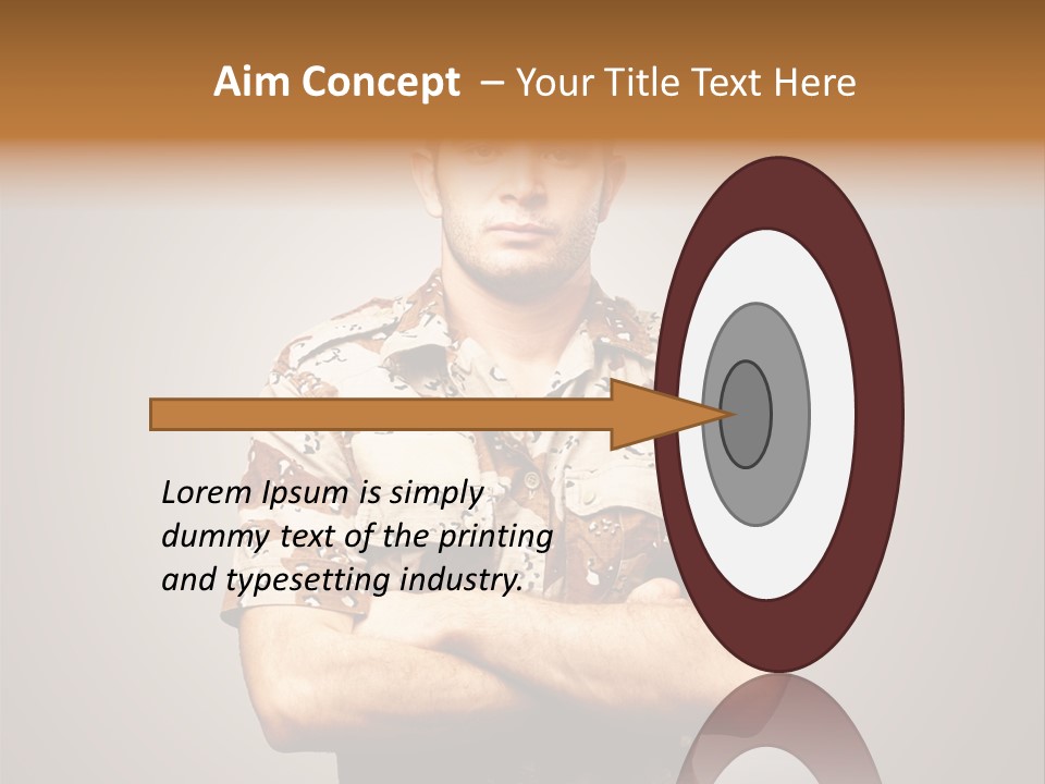 Combat Power Iraq PowerPoint Template