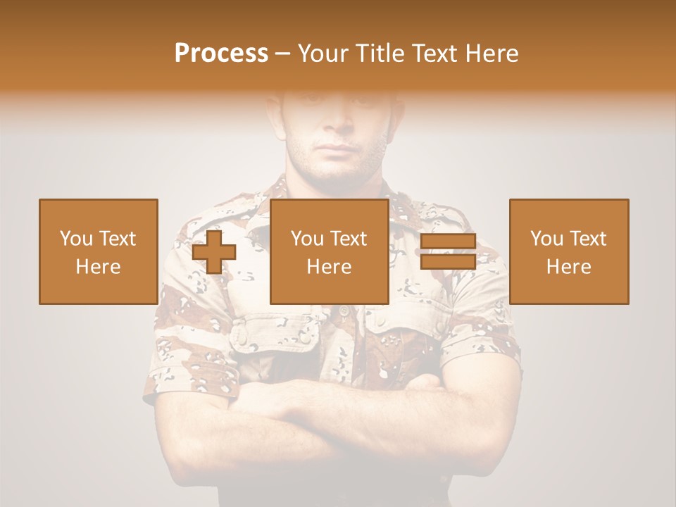 Combat Power Iraq PowerPoint Template
