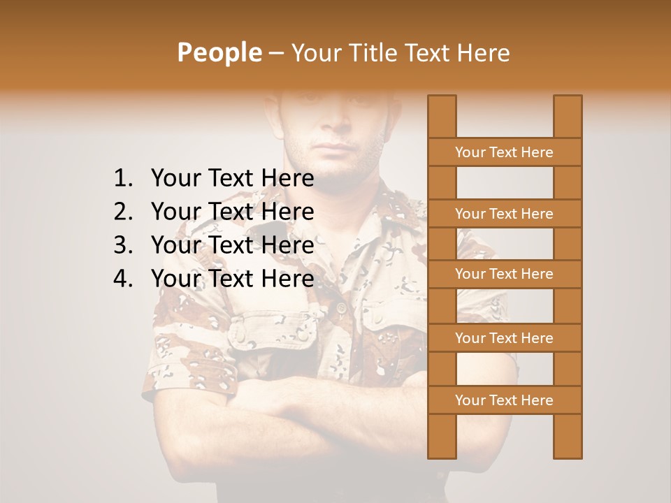 Combat Power Iraq PowerPoint Template