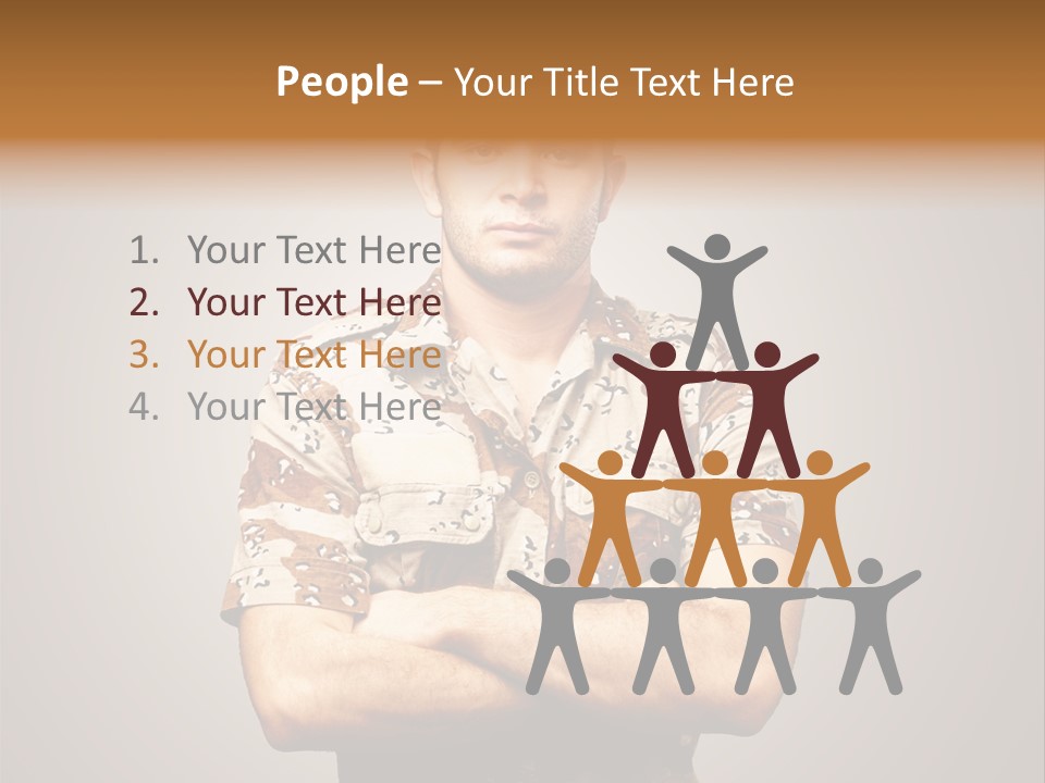 Combat Power Iraq PowerPoint Template