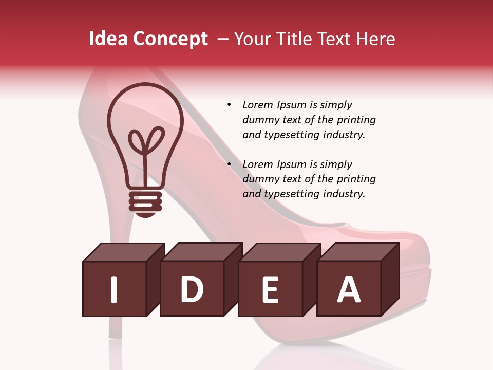 Tall Luxury Wear PowerPoint Template