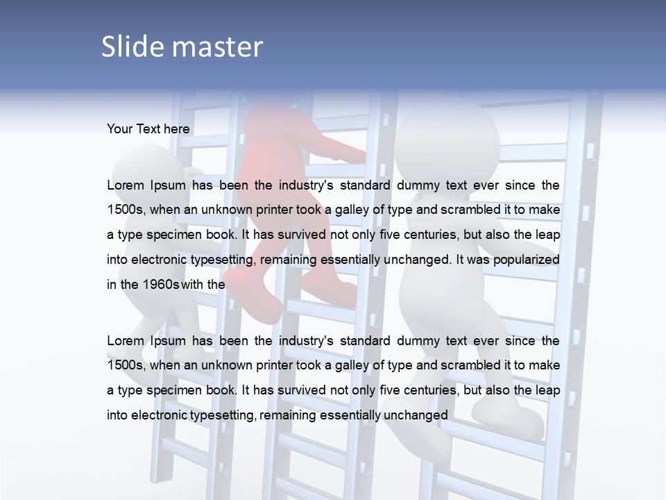 Climb Professional Stairs PowerPoint Template