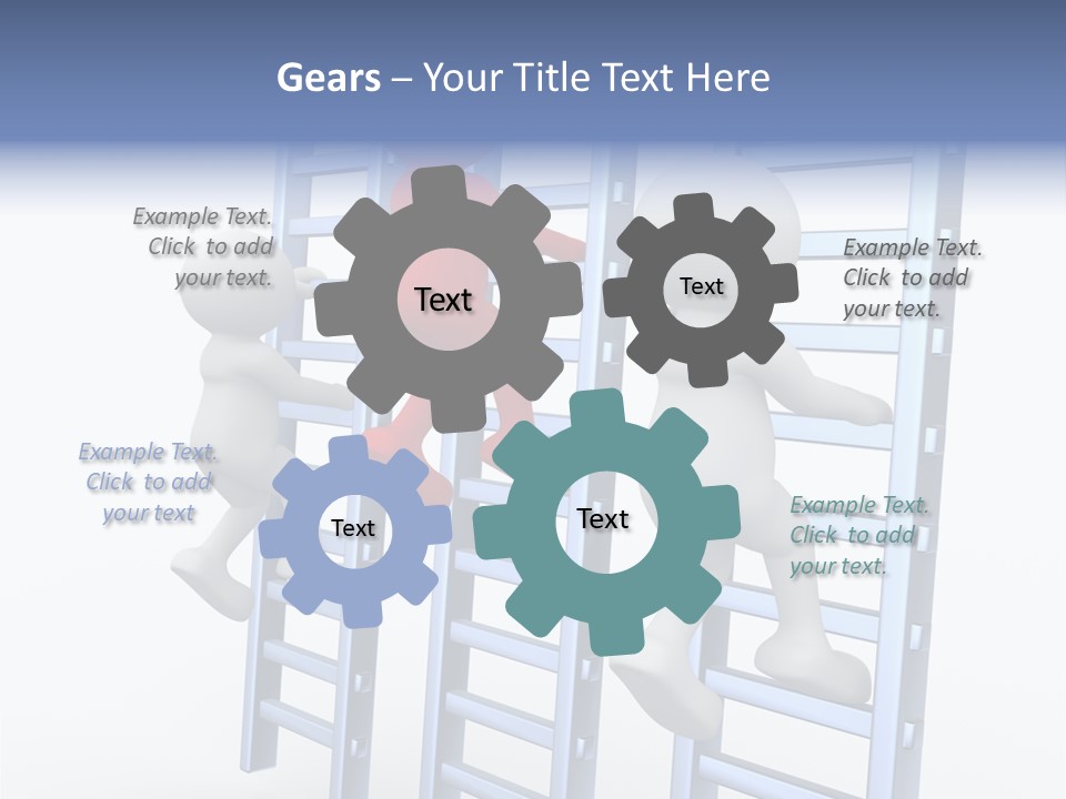 Climb Professional Stairs PowerPoint Template