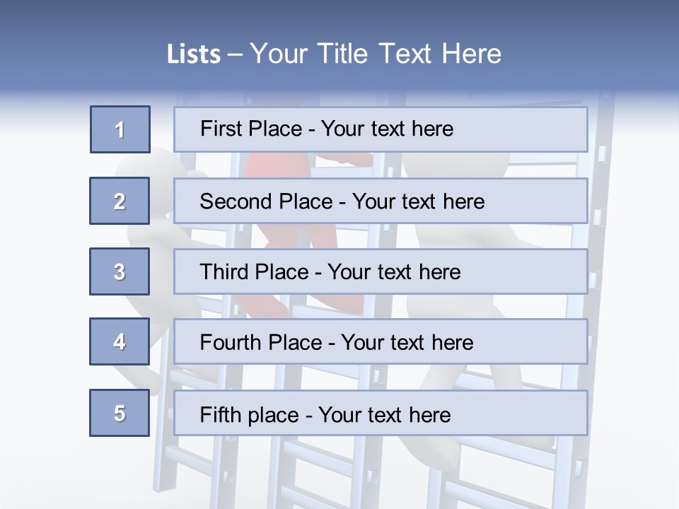 Climb Professional Stairs PowerPoint Template