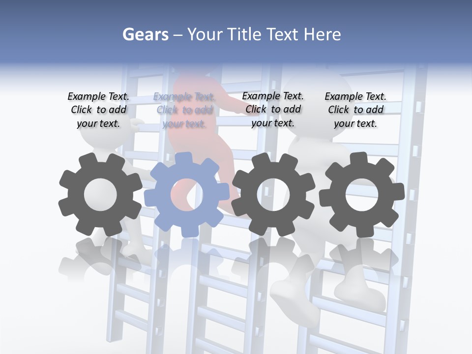 Climb Professional Stairs PowerPoint Template