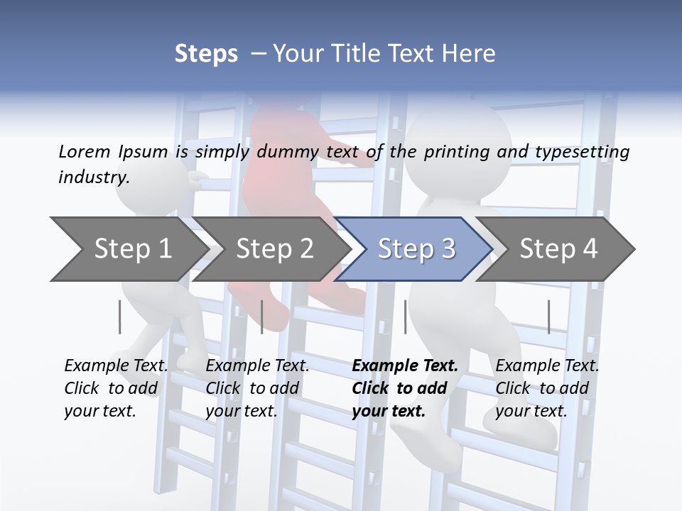 Climb Professional Stairs PowerPoint Template