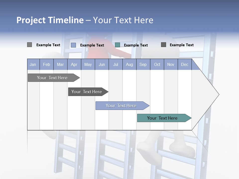 Climb Professional Stairs PowerPoint Template