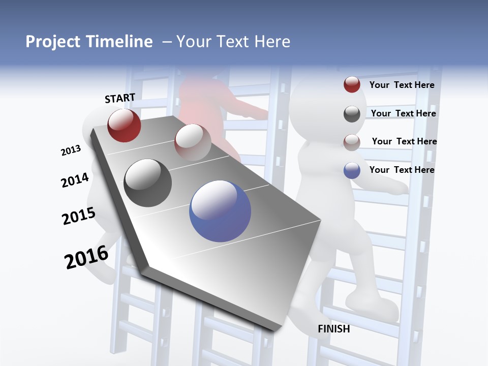 Climb Professional Stairs PowerPoint Template