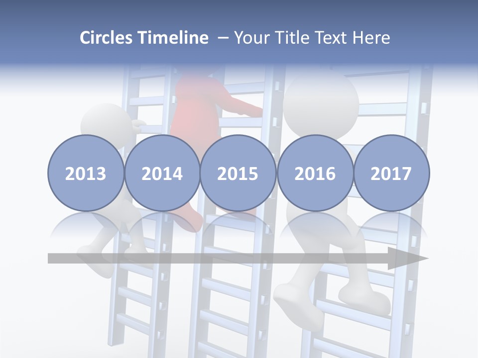 Climb Professional Stairs PowerPoint Template