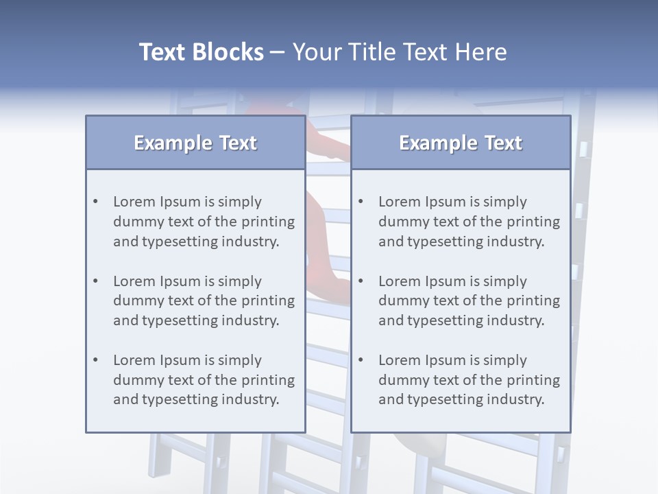 Climb Professional Stairs PowerPoint Template