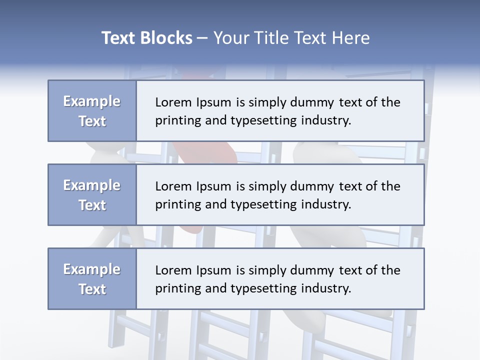 Climb Professional Stairs PowerPoint Template