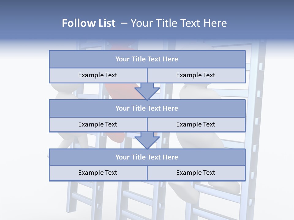 Climb Professional Stairs PowerPoint Template