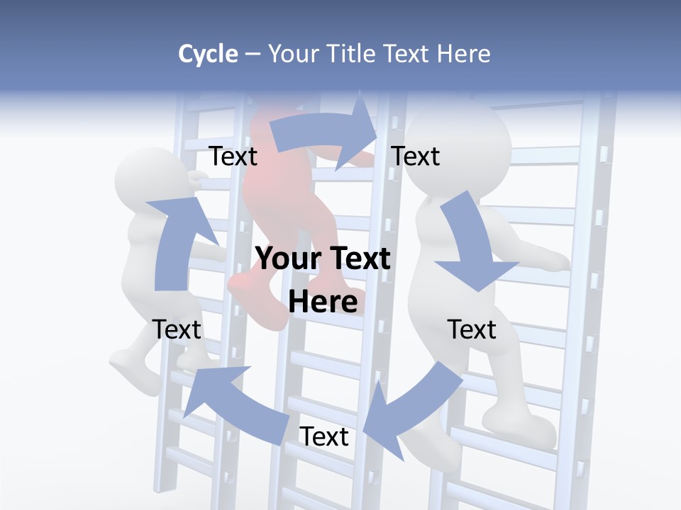 Climb Professional Stairs PowerPoint Template