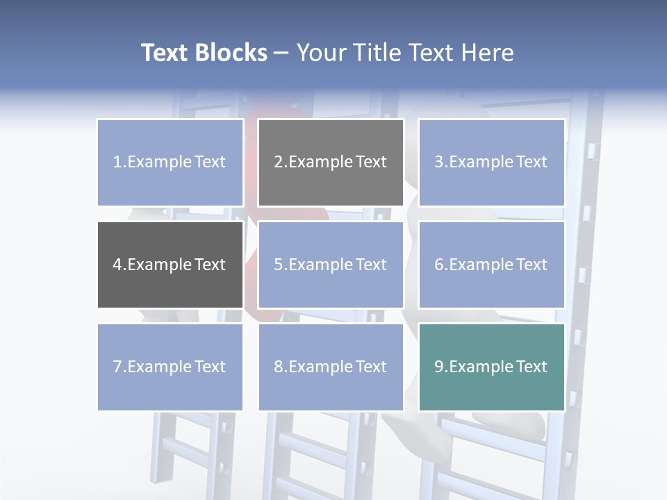 Climb Professional Stairs PowerPoint Template