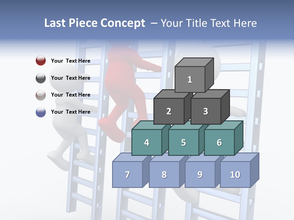 Climb Professional Stairs PowerPoint Template