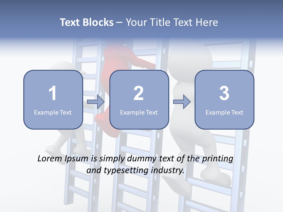 Climb Professional Stairs PowerPoint Template