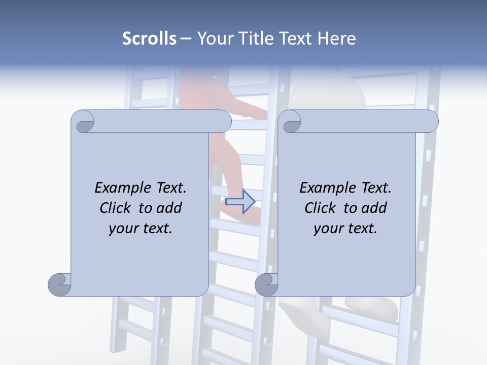 Climb Professional Stairs PowerPoint Template