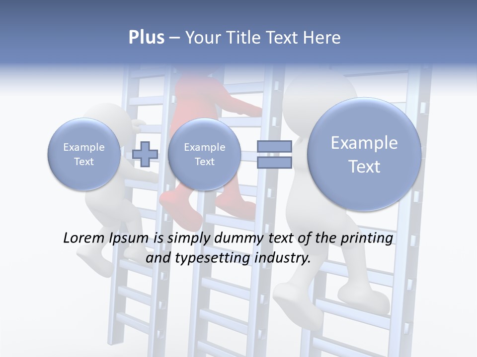 Climb Professional Stairs PowerPoint Template