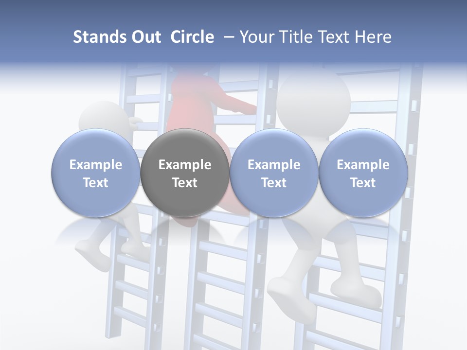 Climb Professional Stairs PowerPoint Template